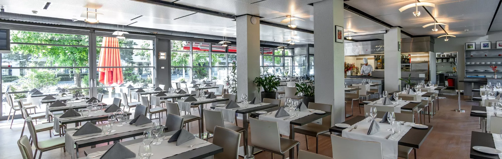 Salle du restaurant Le Trinquet a Carouge,