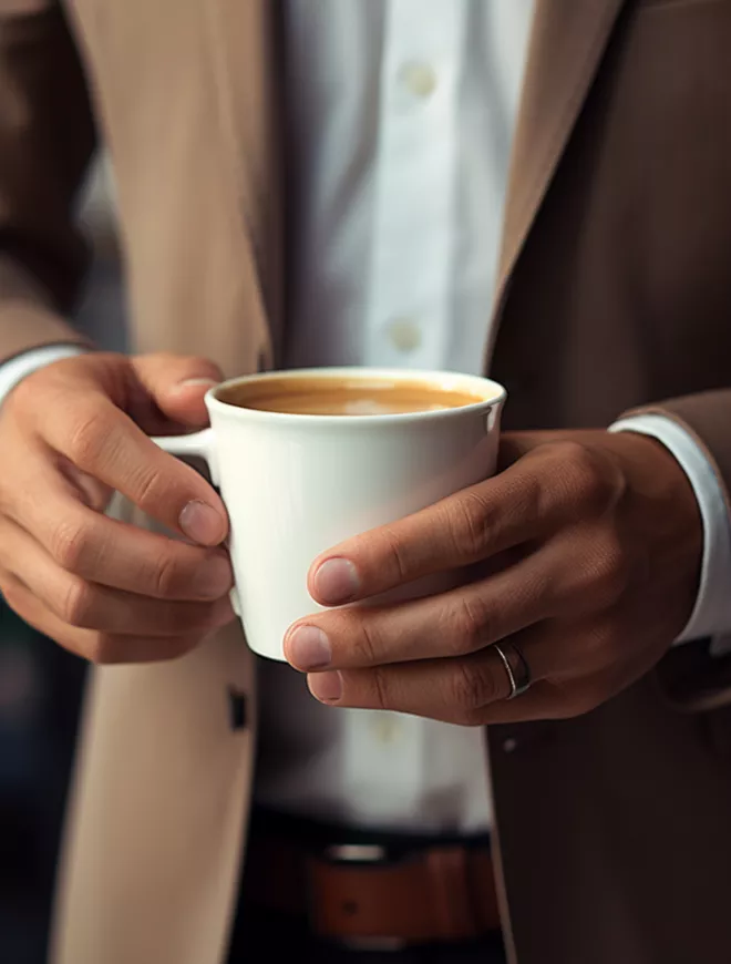 Coffee break during a business breakfast in Geneva - Restaurant Vieux Bois