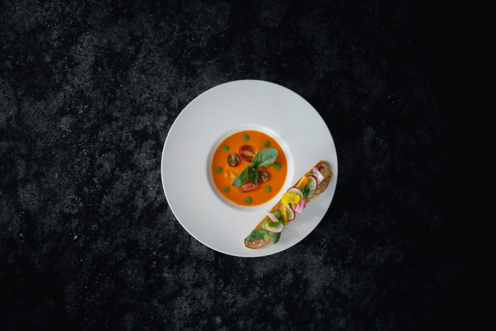 2Velouté rafraichissant de tomates au gingembre